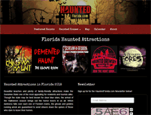 Tablet Screenshot of hauntedflorida.com